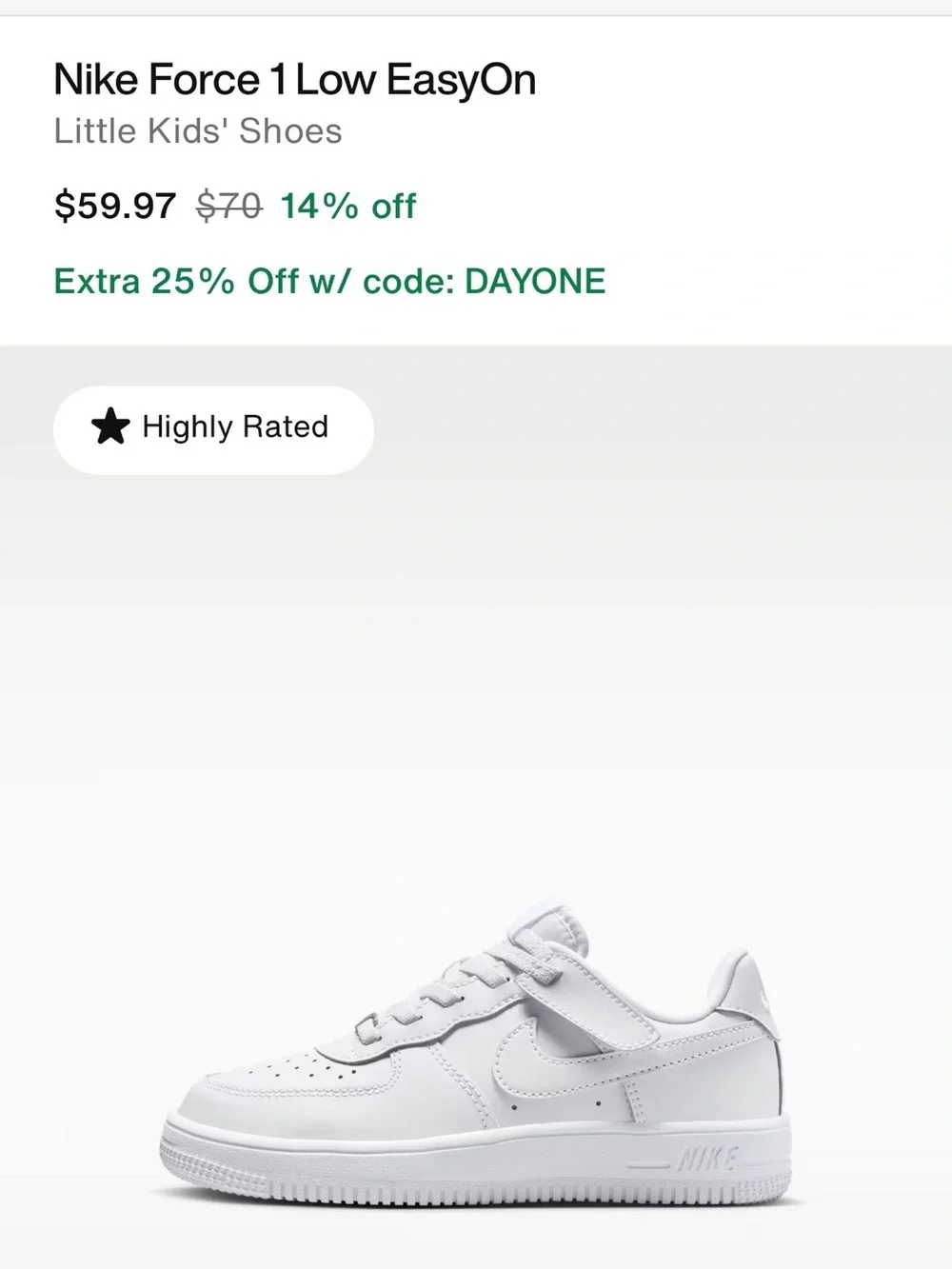 Nike Kids White Leather Low-Top Sneakers